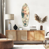Floral Madonna Glass Wall Art.