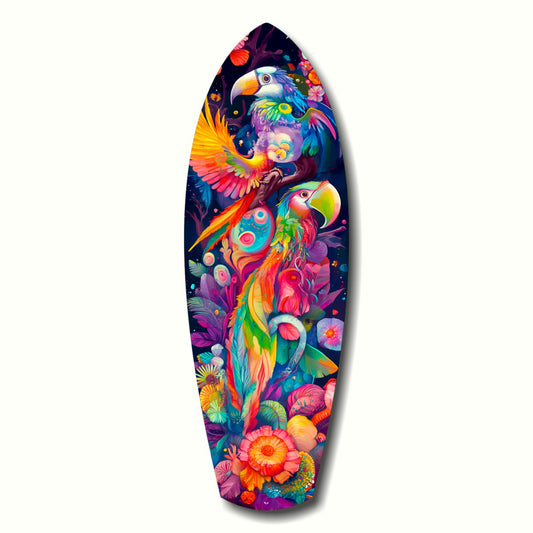 Tropical Symphony Glass Wall Art.