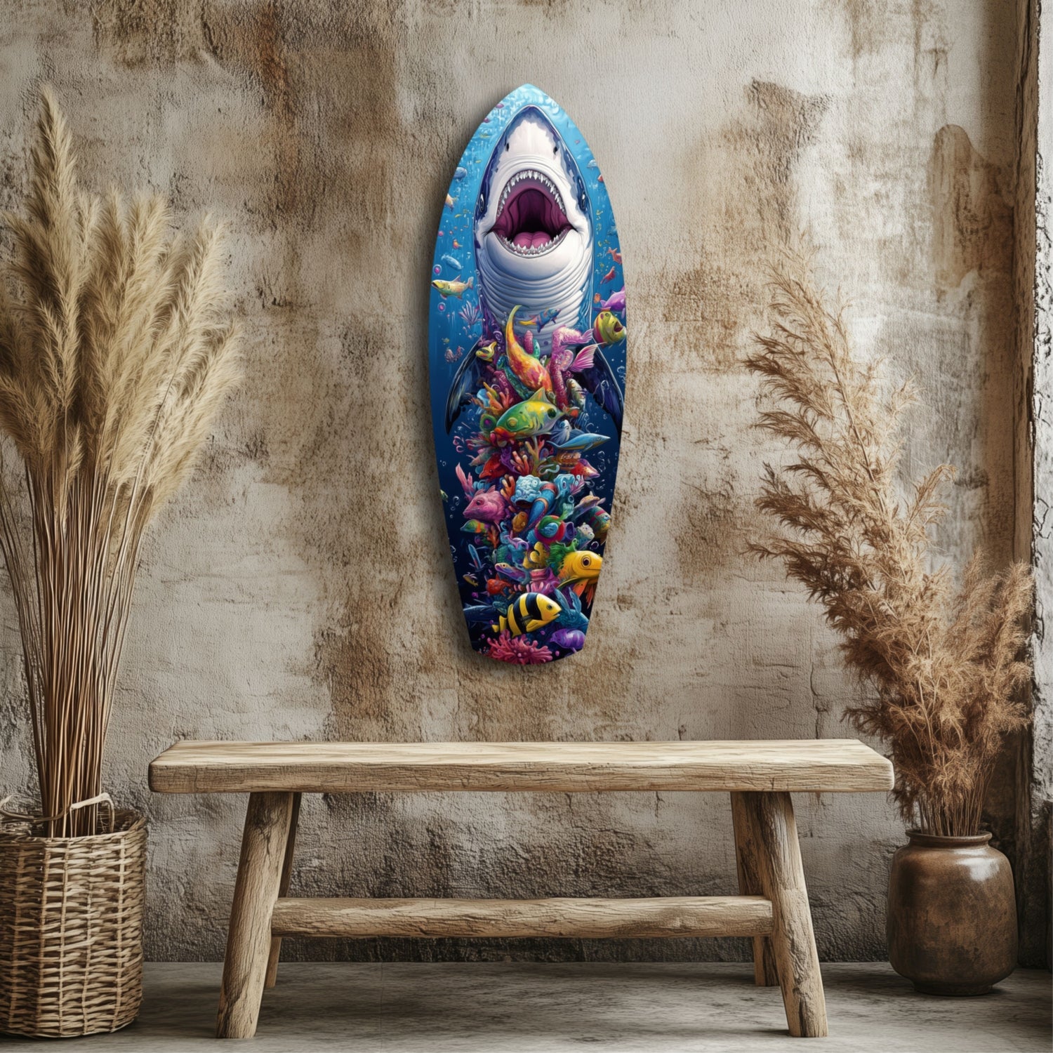 Beneath the Predator Glass Wall Art.