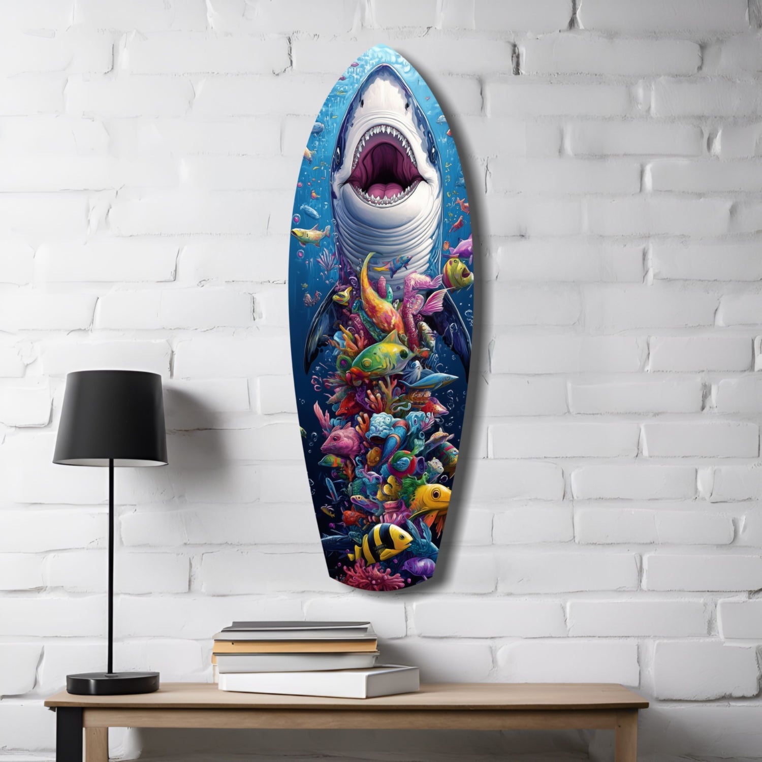 Beneath the Predator Glass Wall Art.