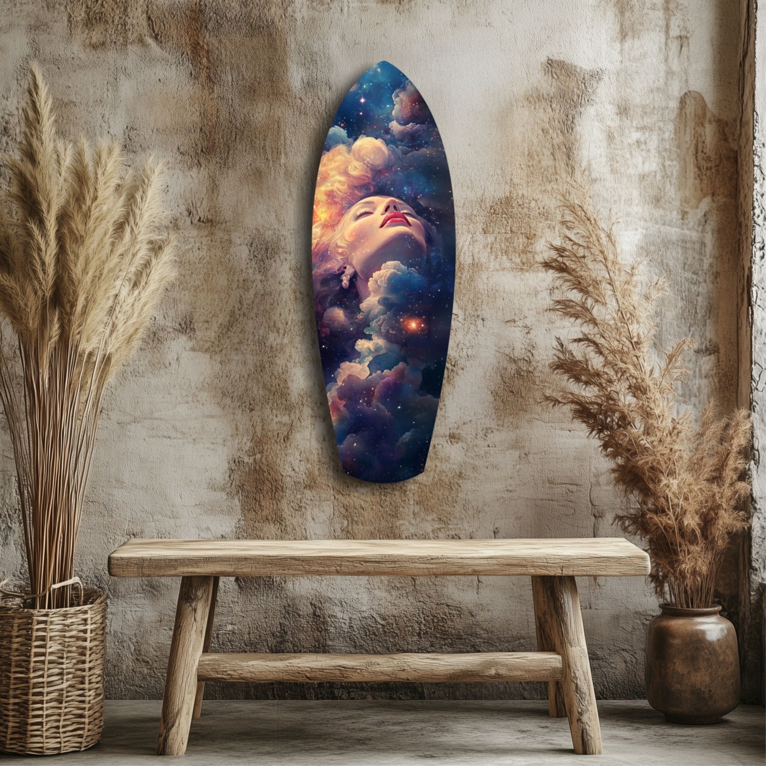 Celestial Dreamer Glass Wall Art.