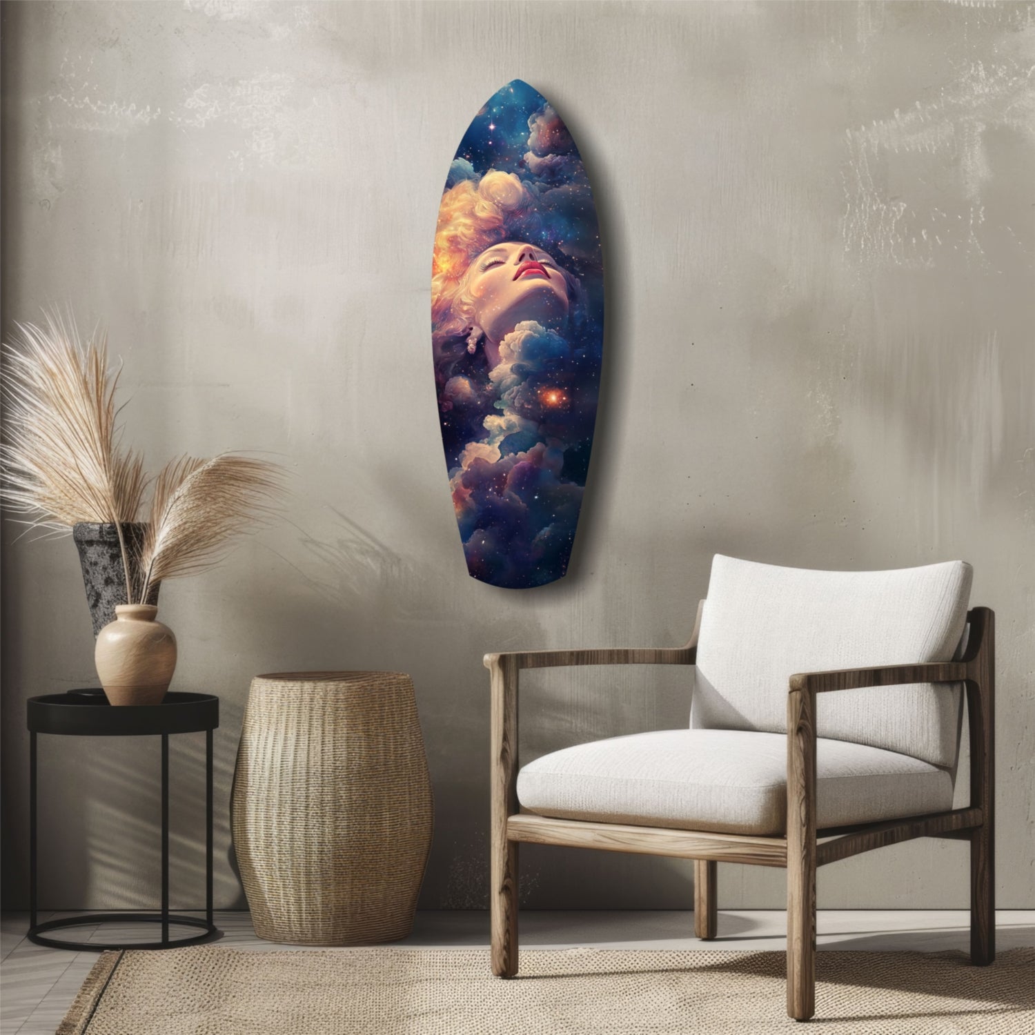 Celestial Dreamer Glass Wall Art.