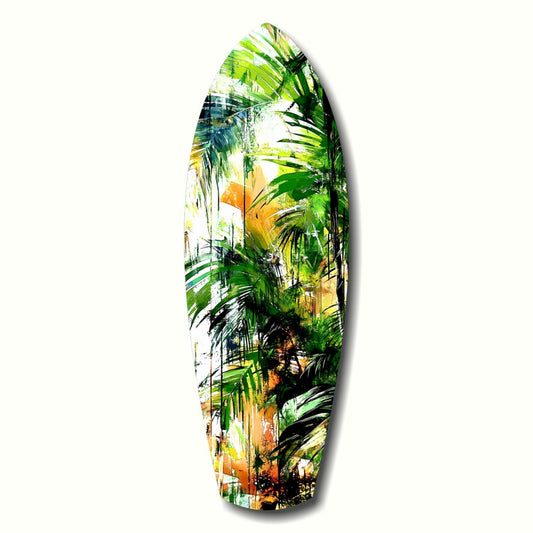 Tropical Forest Glass Wall Art.