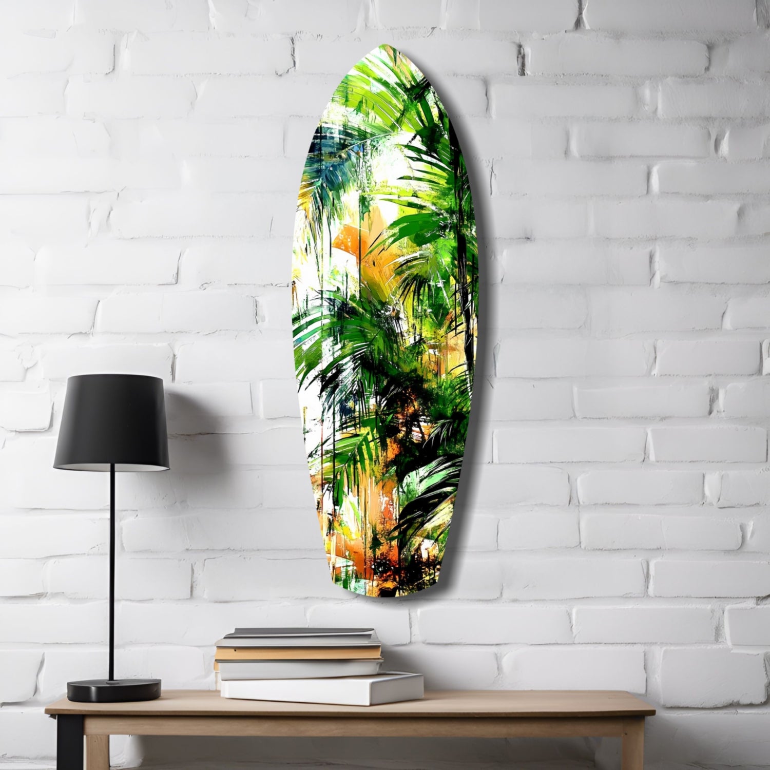 Tropical Forest Glass Wall Art.