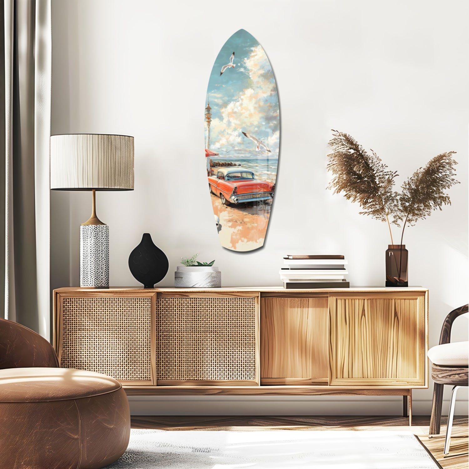 Timeless by the Sea Glass Wall Art.