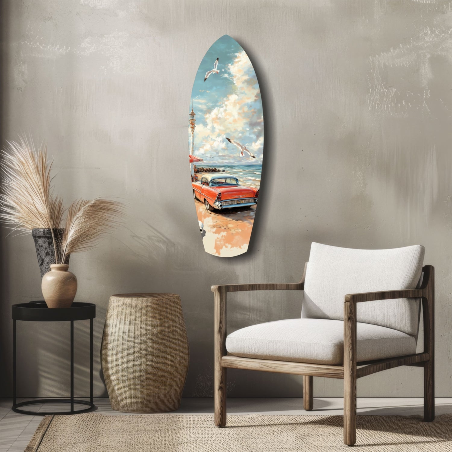 Timeless by the Sea Glass Wall Art.