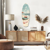 Timeless by the Sea V2 Glass Wall Art.