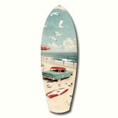 Timeless by the Sea V2 Glass Wall Art.