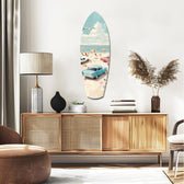 Timeless by the Sea V3 Glass Wall Art.