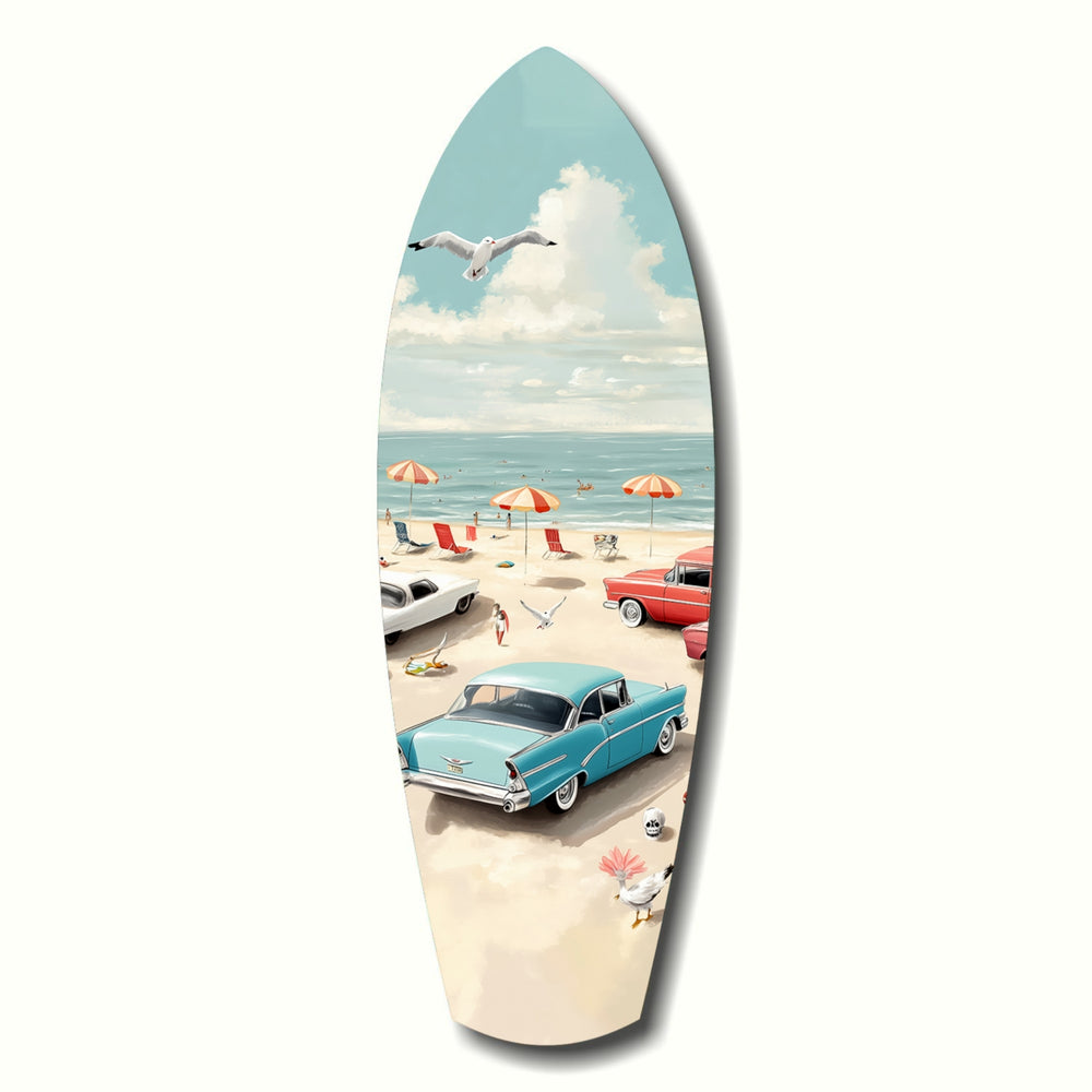 Timeless by the Sea V3 Glass Wall Art.