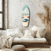Timeless by the Sea V3 Glass Wall Art.