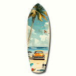 Timeless by the Sea V4 Glass Wall Art.
