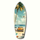 Timeless by the Sea V4 Glass Wall Art.