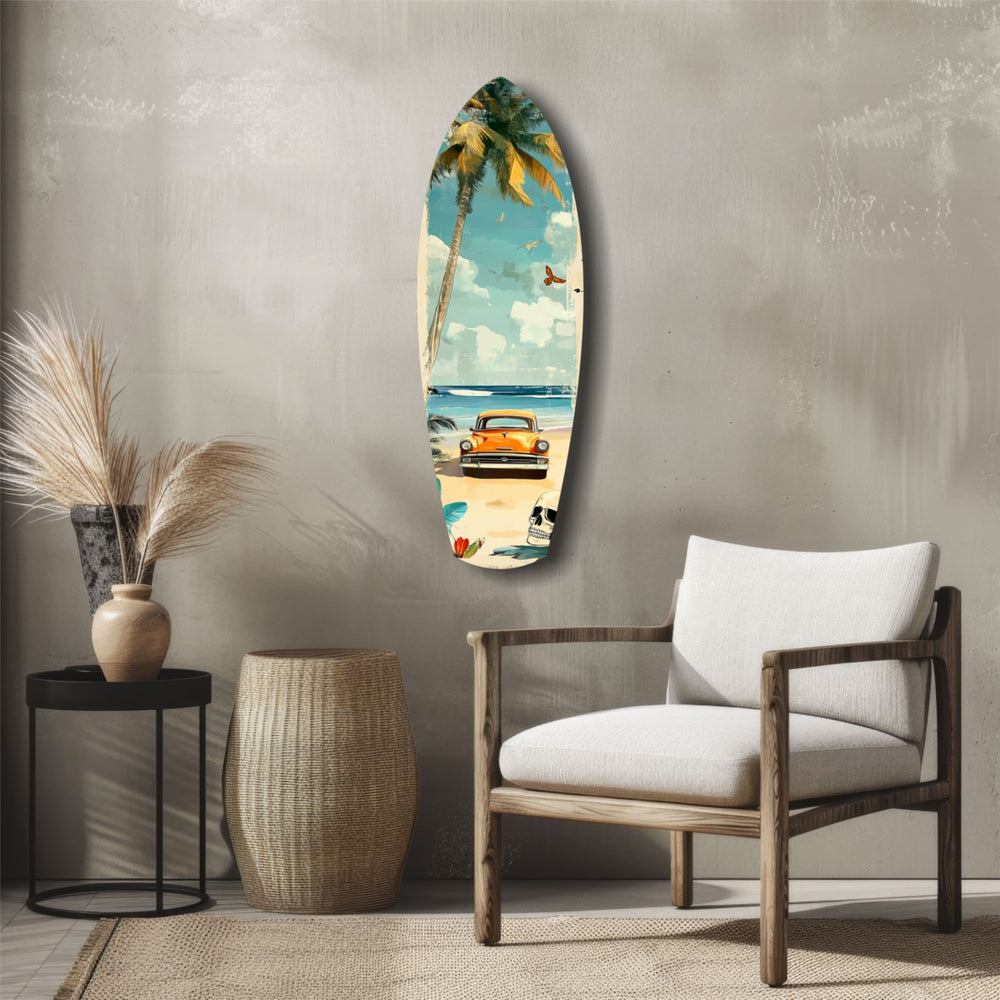 Timeless by the Sea V4 Glass Wall Art.
