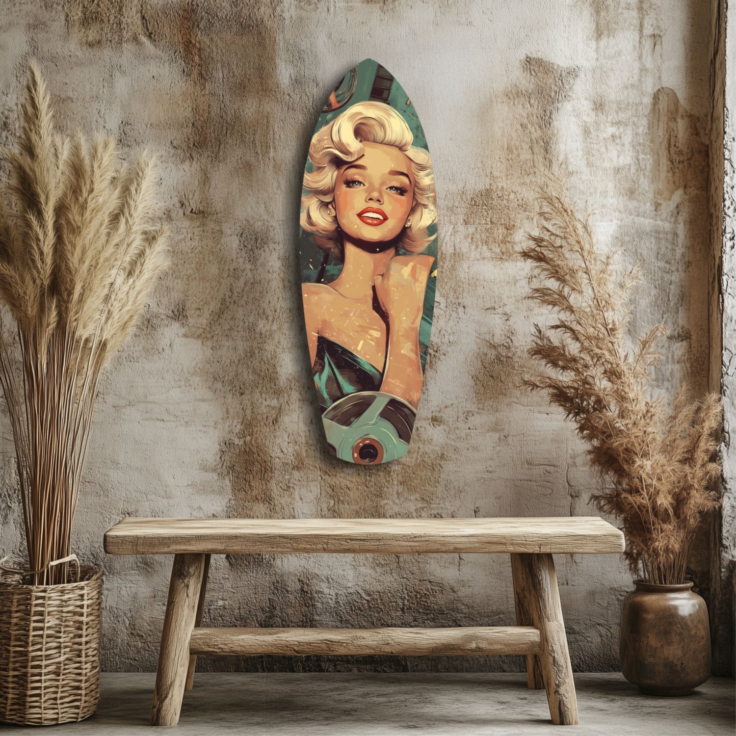 Marilyn Monroe V1 Glass Wall Art.