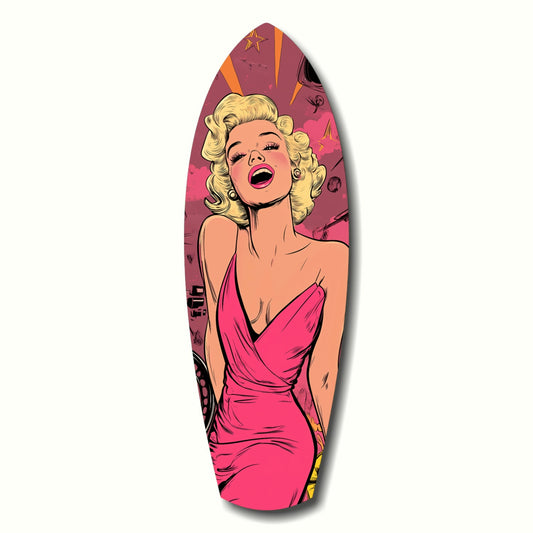 Marilyn Monroe V2 Glass Wall Art.