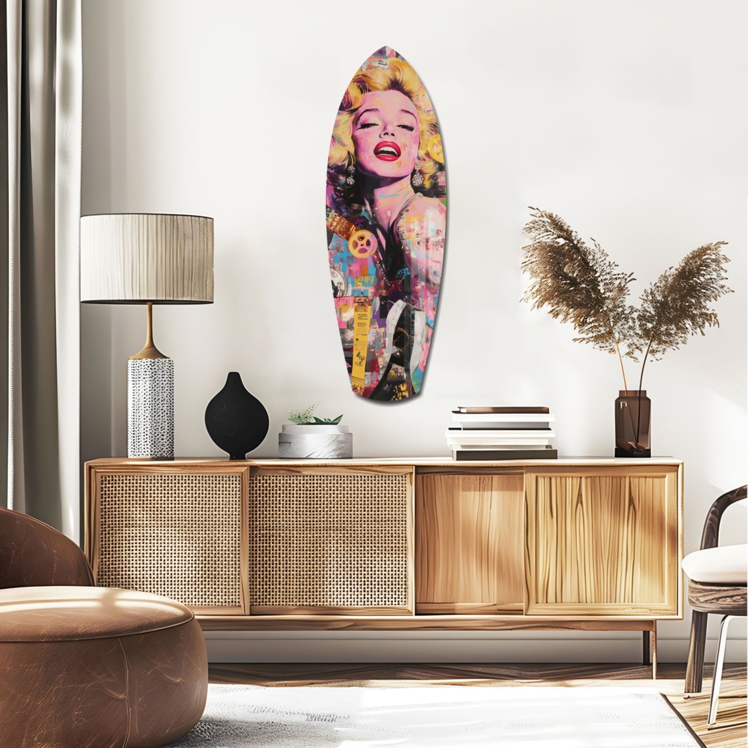 Marilyn Monroe V3 Glass Wall Art.