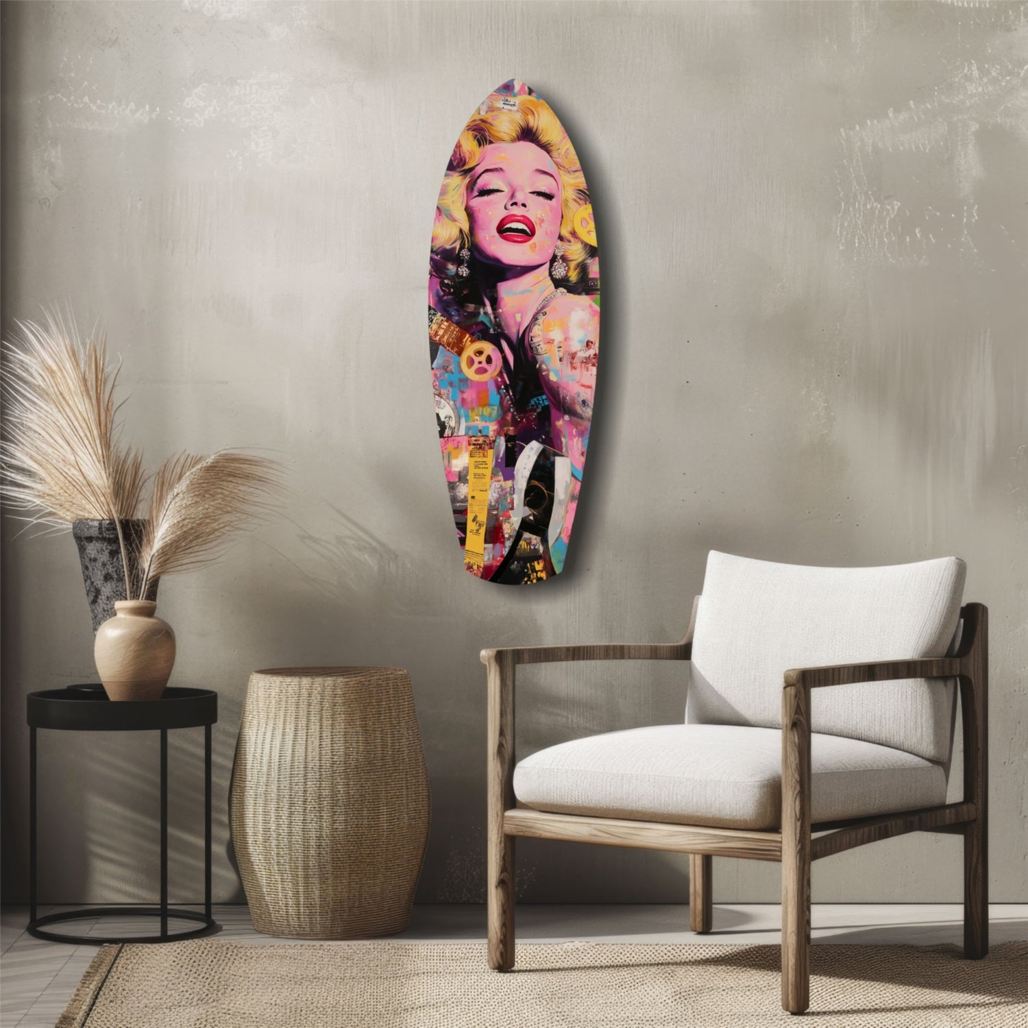 Marilyn Monroe V3 Glass Wall Art.