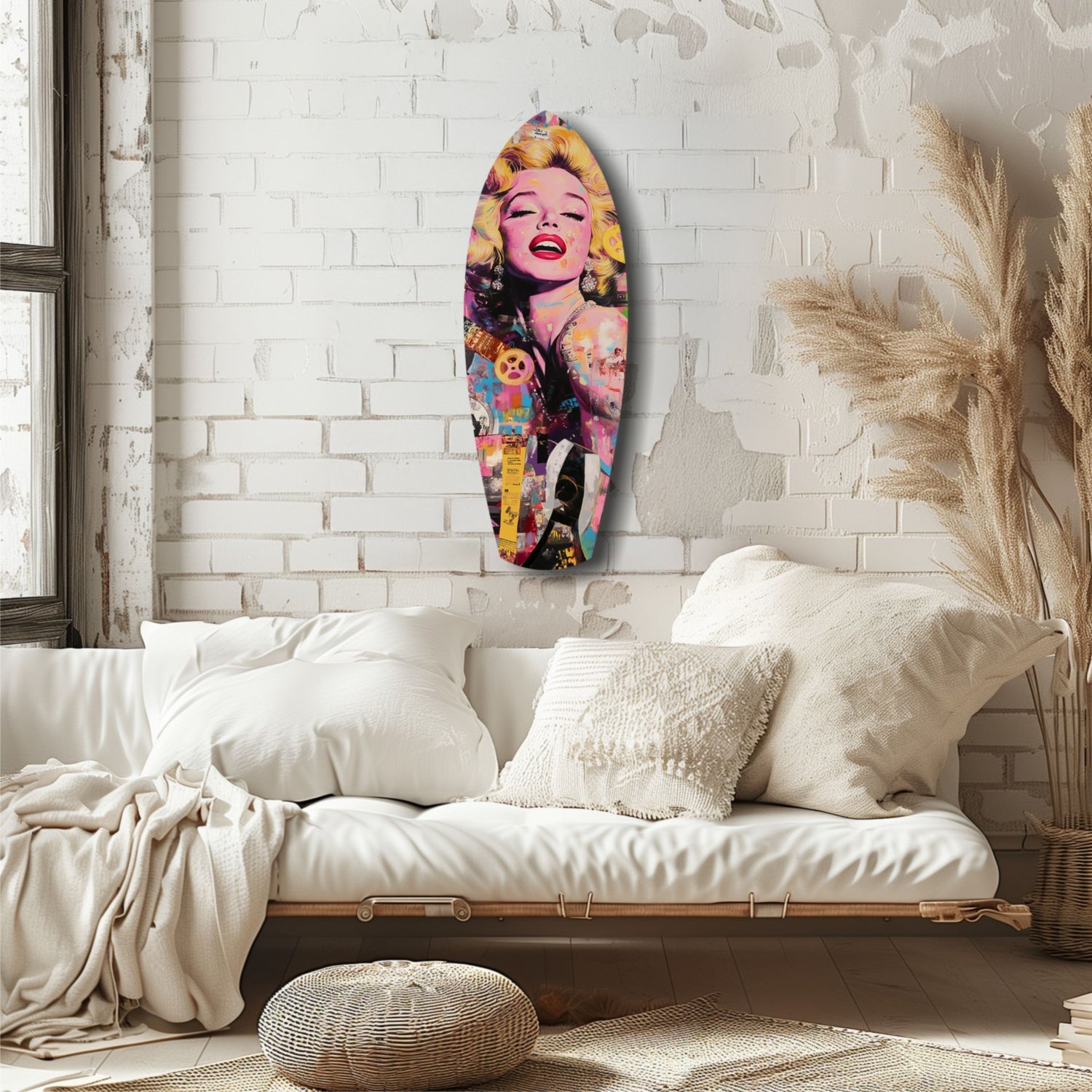 Marilyn Monroe V3 Glass Wall Art.