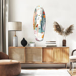 Utopic Seashore Glass Wall Art.