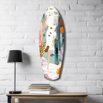 Utopic Seashore Glass Wall Art.