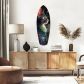 Celestial Cat Glass Wall Art.