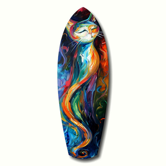 Cat Glass Wall Art.
