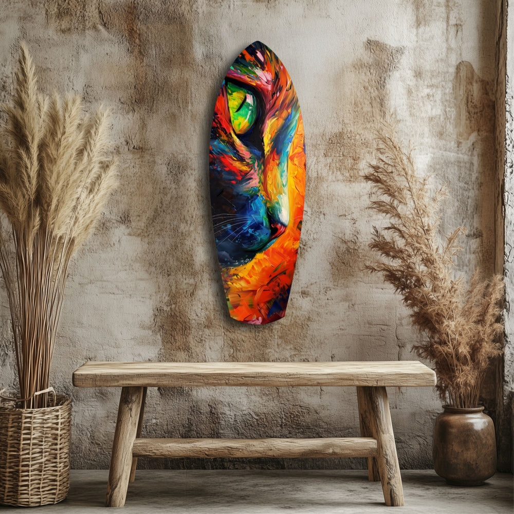 Cat Dream Glass Wall Art.