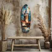 Galata Tower Glass Wall Art.