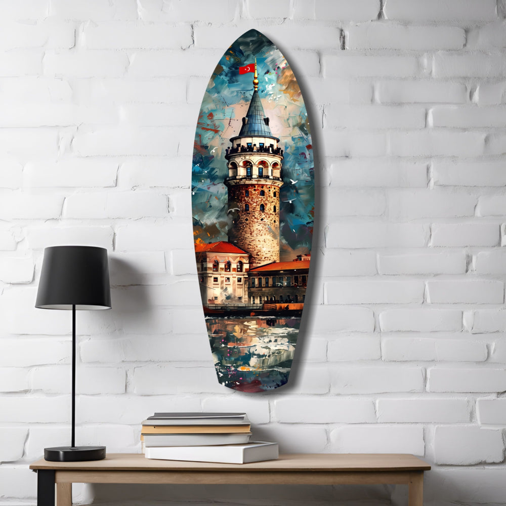 Galata Tower Glass Wall Art.
