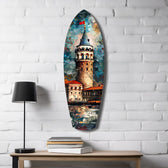 Galata Tower Glass Wall Art.