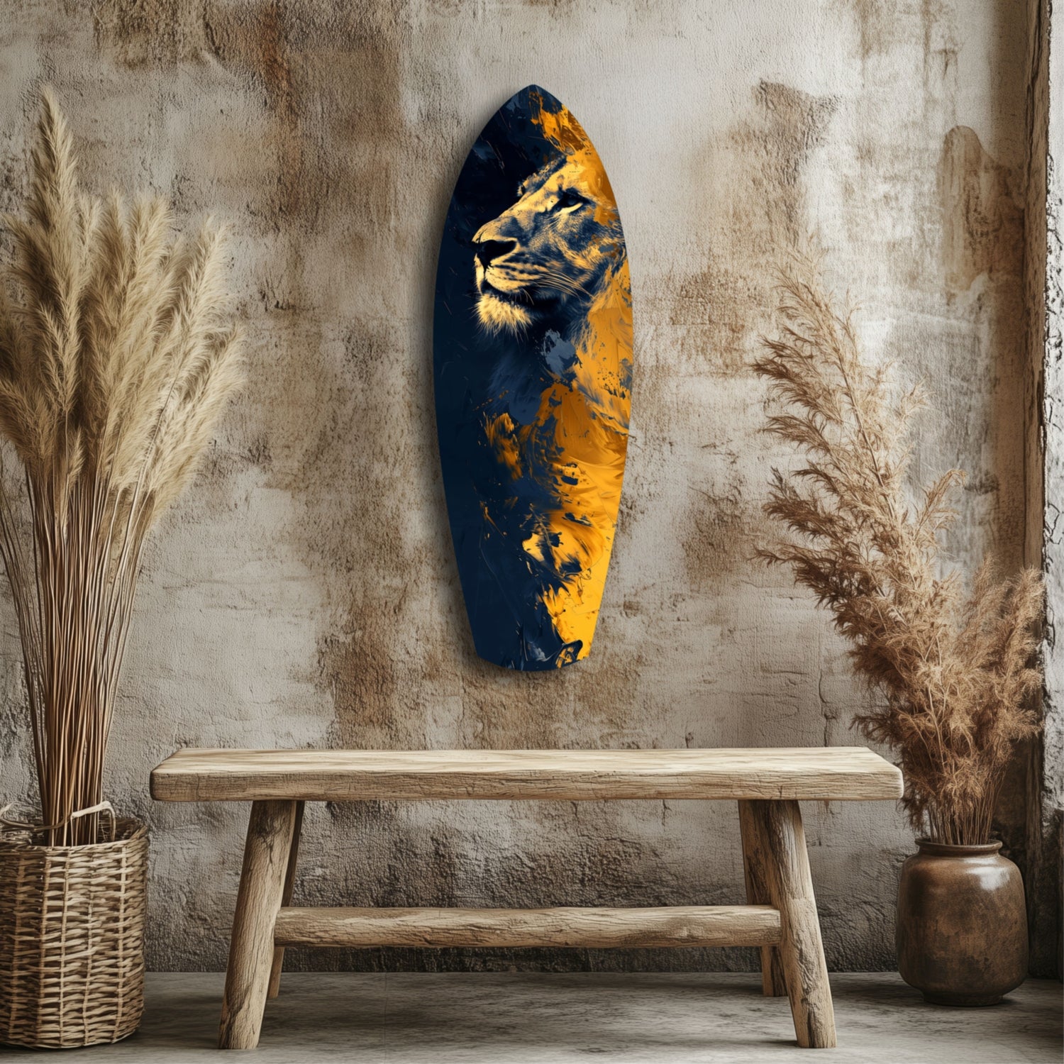 Lion Pride V1 Glass Wall Art.