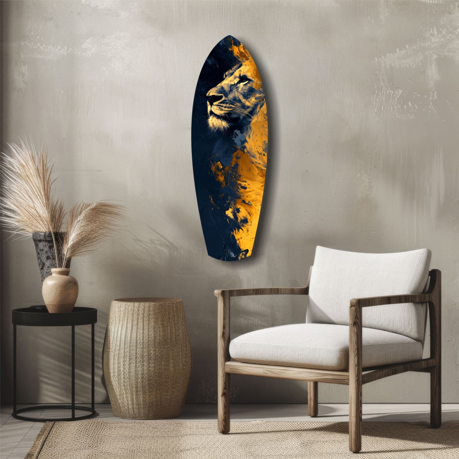 Lion Pride V1 Glass Wall Art.