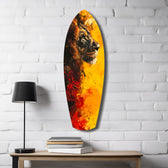 Lion Pride V2 Glass Wall Art.