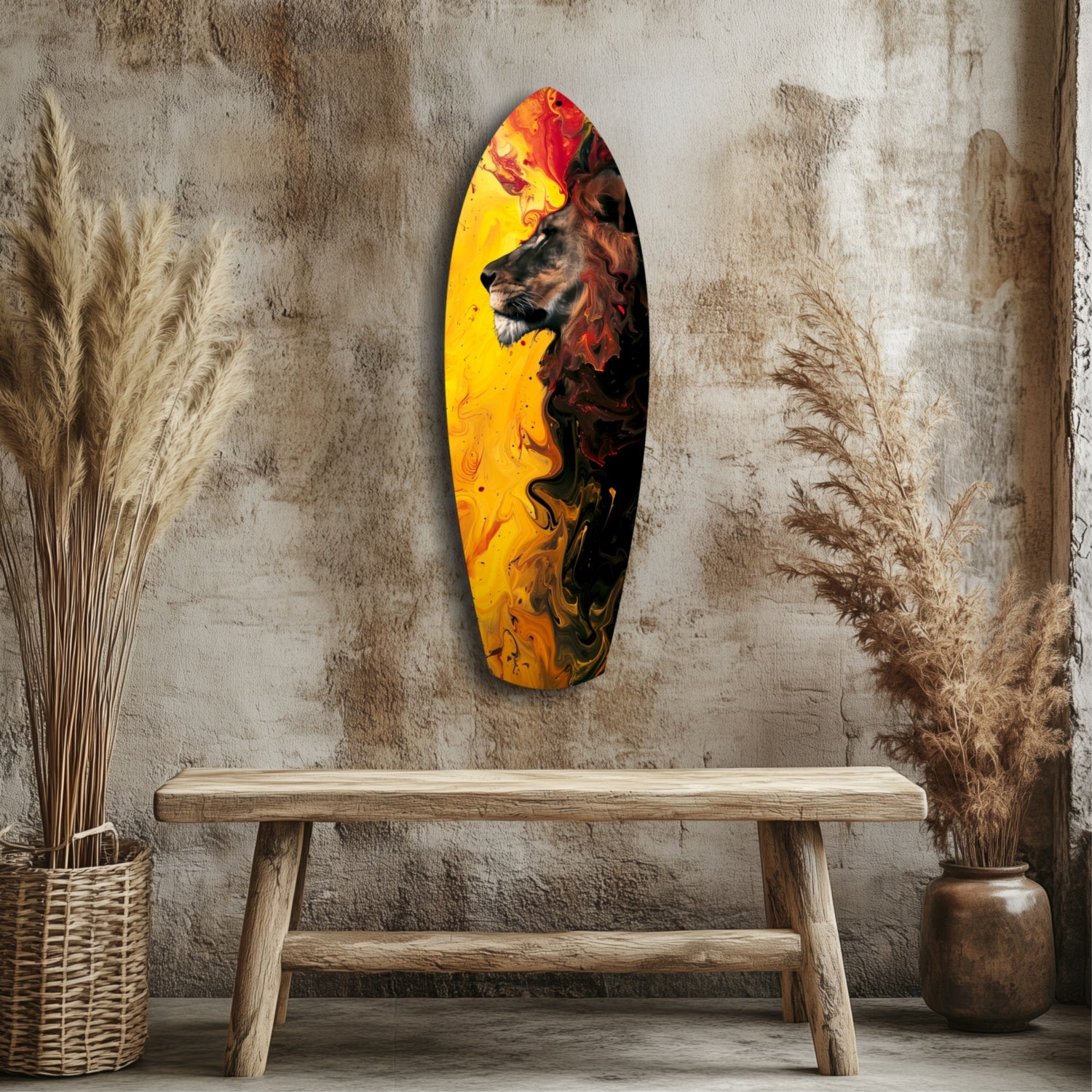 Lion Pride V3 Glass Wall Art.