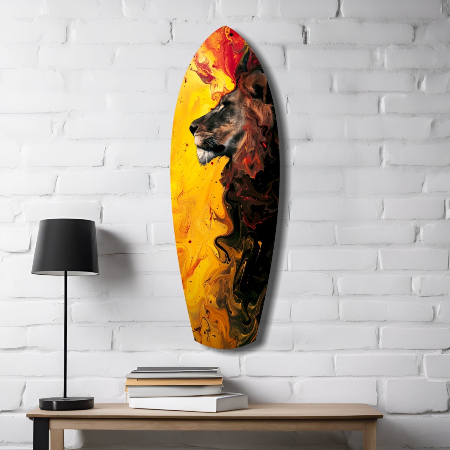 Lion Pride V3 Glass Wall Art.