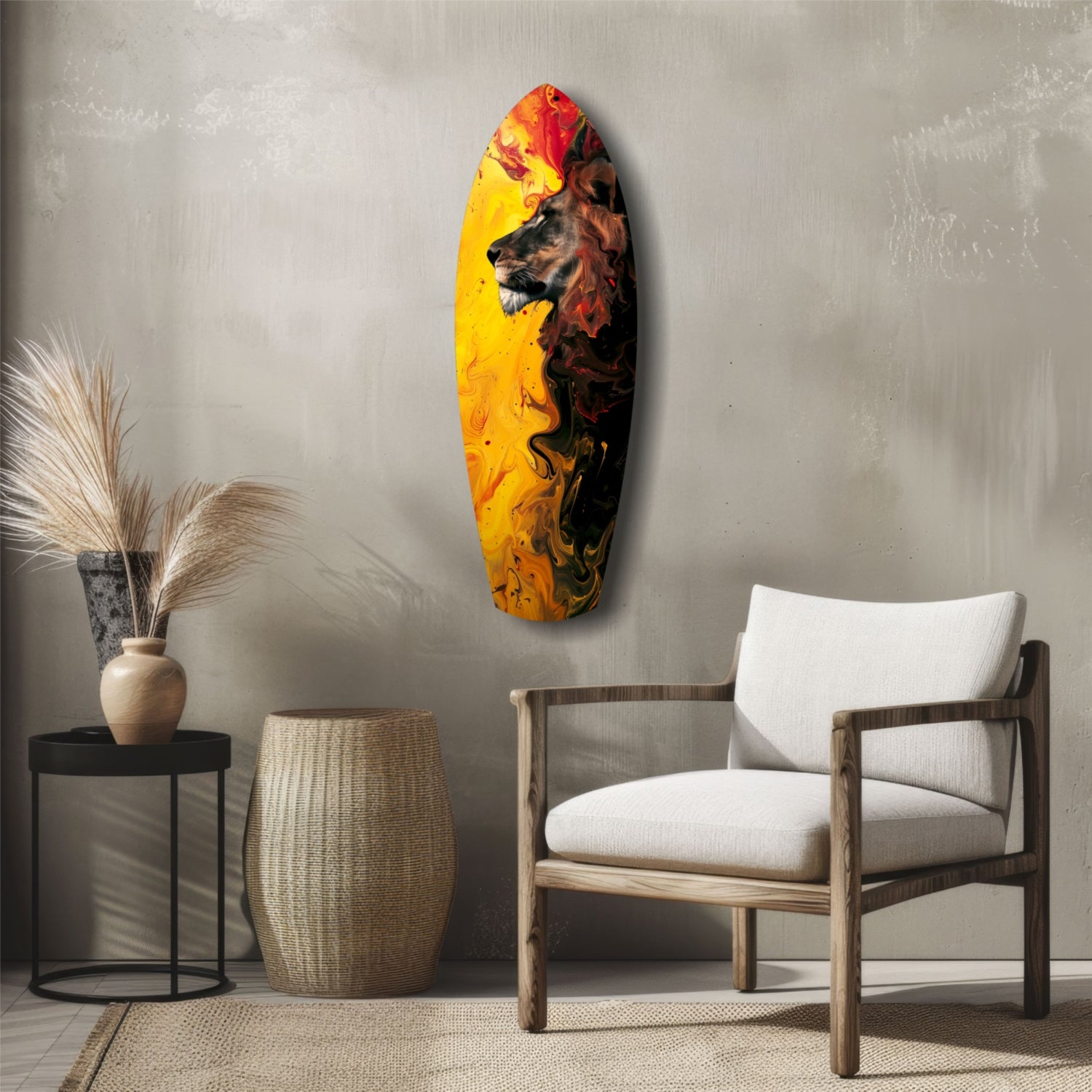 Lion Pride V3 Glass Wall Art.