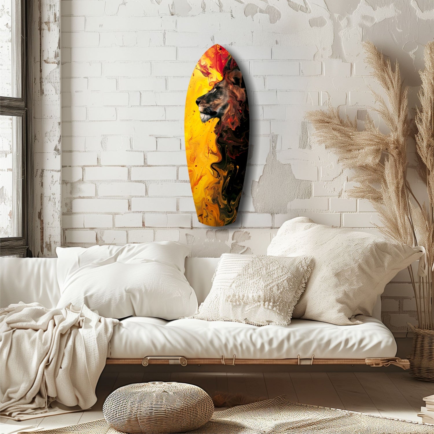 Lion Pride V3 Glass Wall Art.