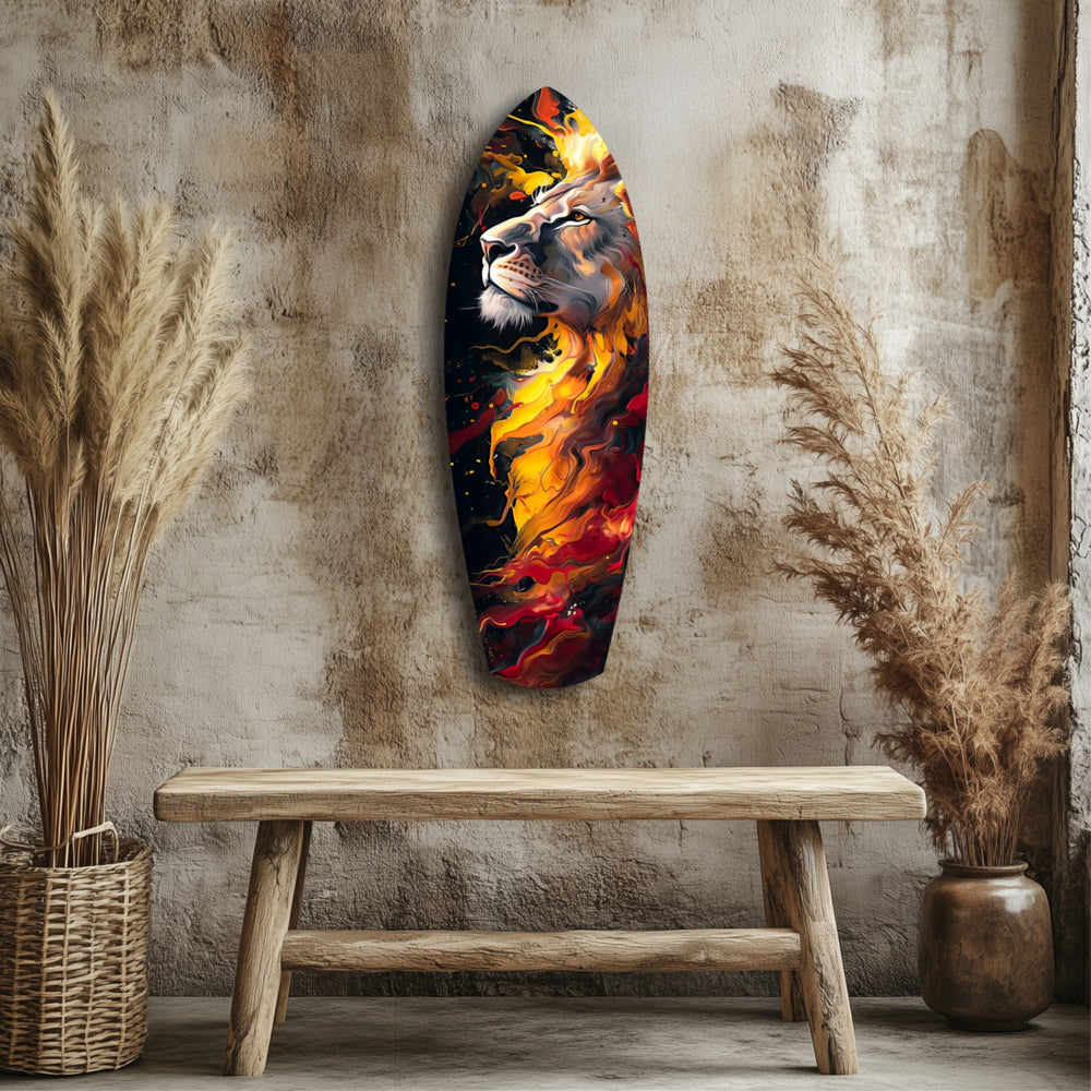 Lion Pride V4 Glass Wall Art.