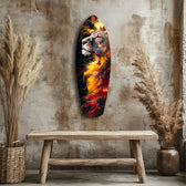 Lion Pride V4 Glass Wall Art.