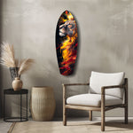 Lion Pride V4 Glass Wall Art.