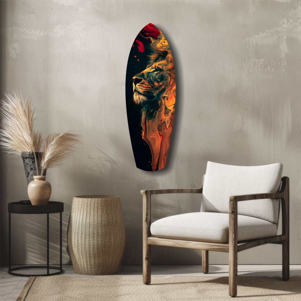 Lion Pride V5 Glass Wall Art.