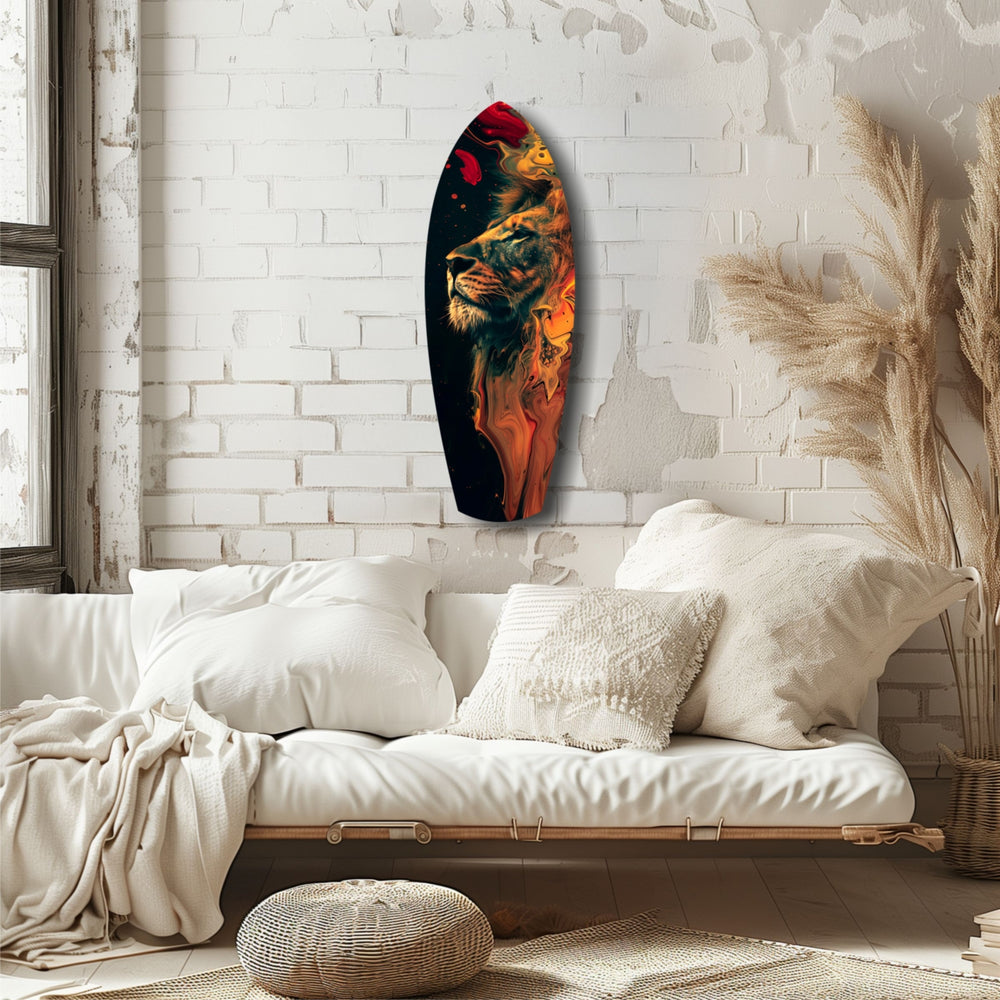 Lion Pride V5 Glass Wall Art.