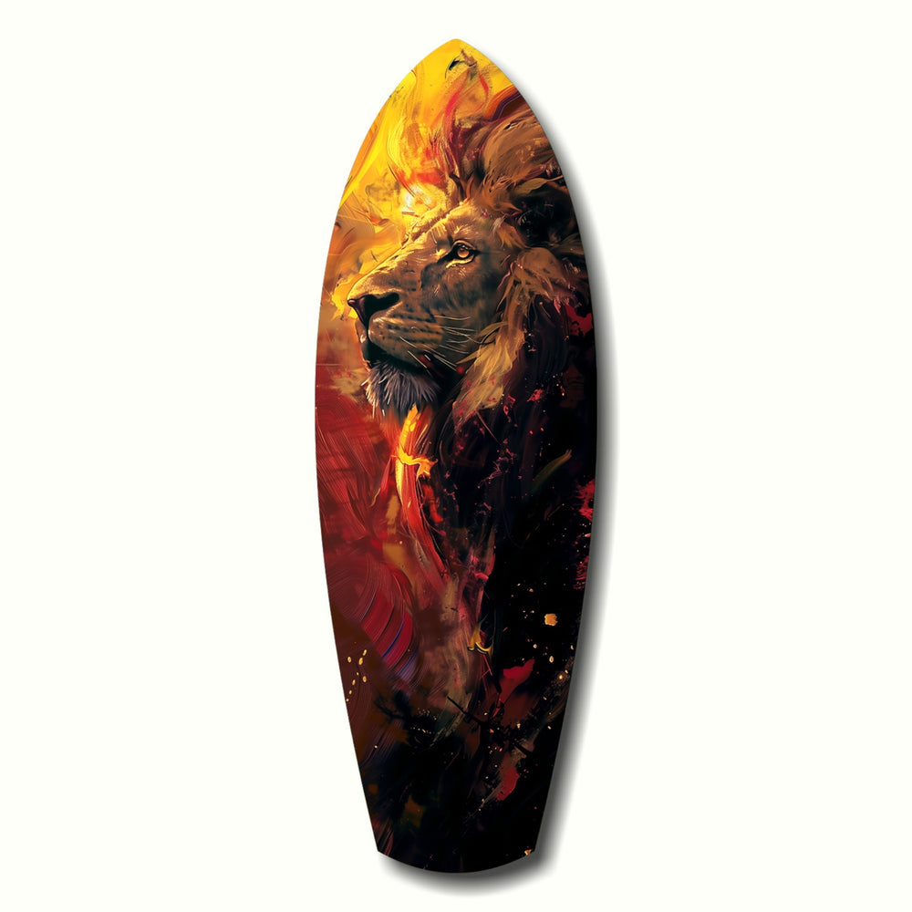Lion Pride V6 Glass Wall Art.