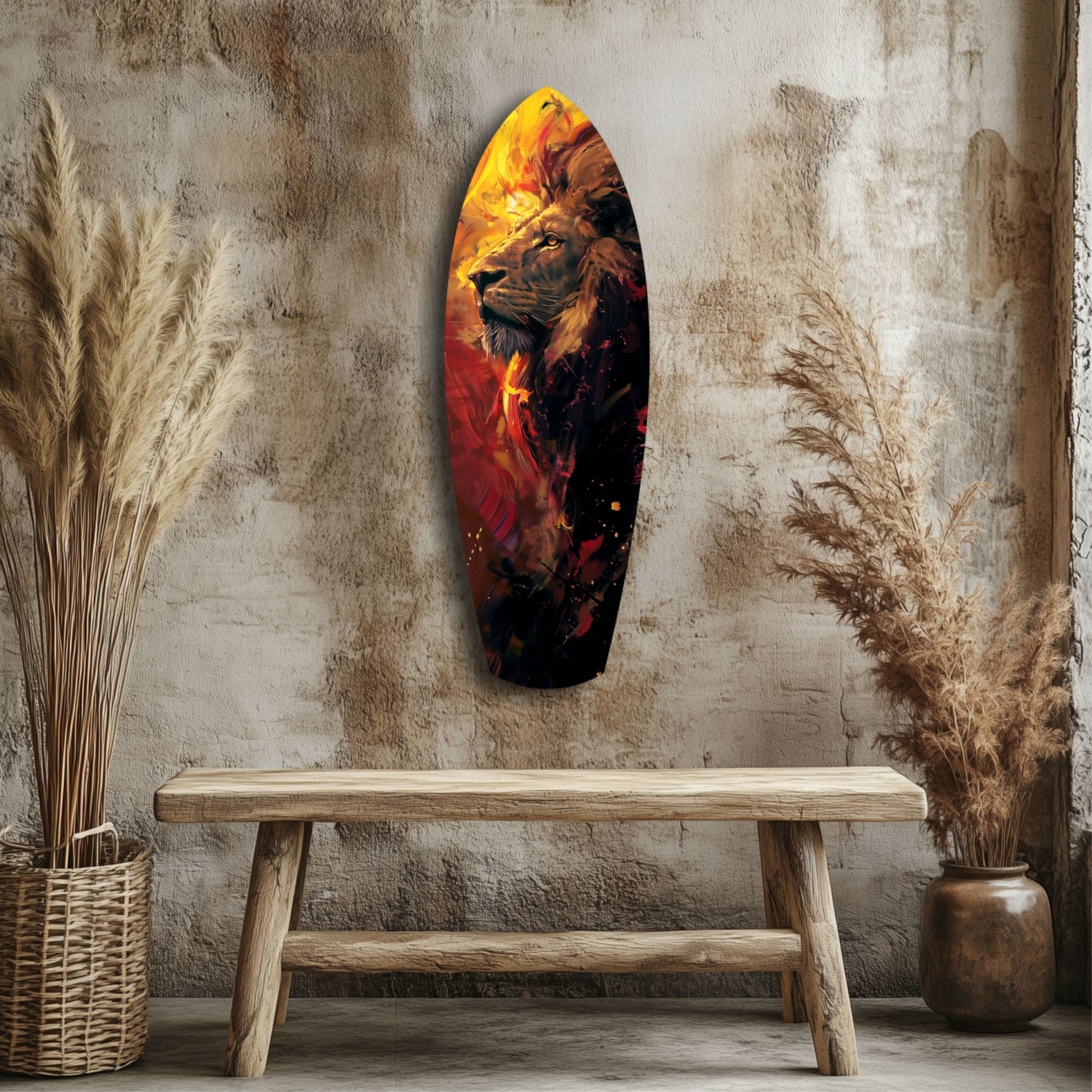 Lion Pride V6 Glass Wall Art.