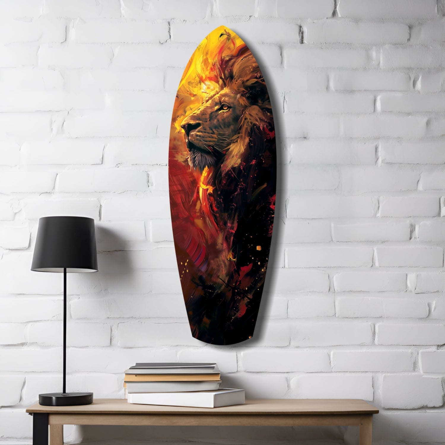 Lion Pride V6 Glass Wall Art.