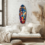 Alone Wolf V2 Glass Wall Art.
