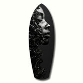 Graphite Glass Wall Art.