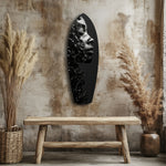 Graphite Glass Wall Art.