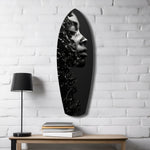 Graphite Glass Wall Art.